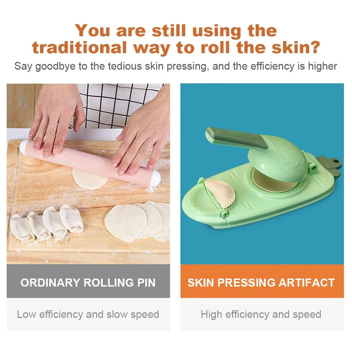 2-in-1 Dumpling Maker and Dough Press Dumpling Making Kitchen Tool Viskana