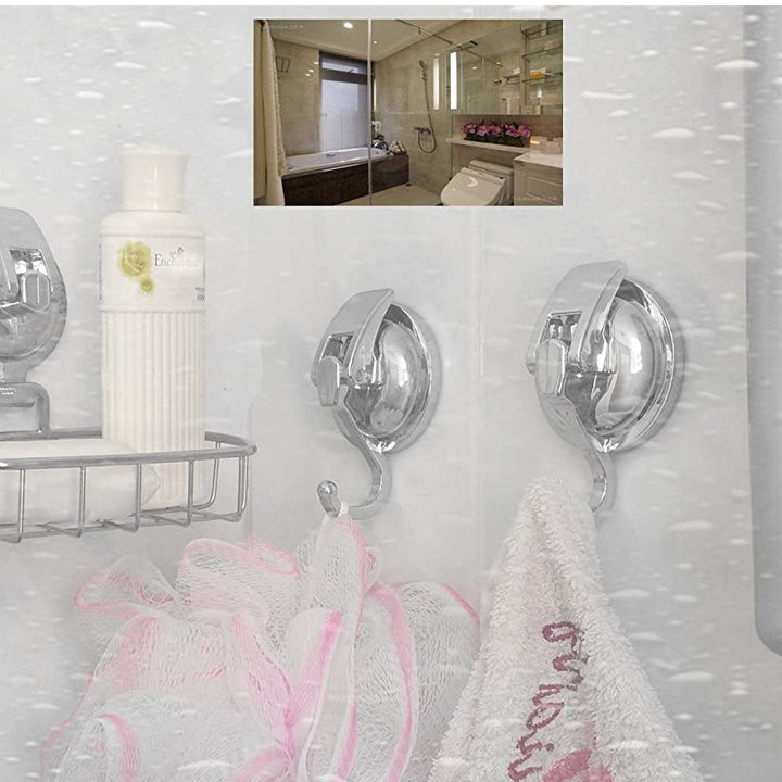 Viskana 2-Pack: Heavy-Duty Vacuum Suction Cup Hooks