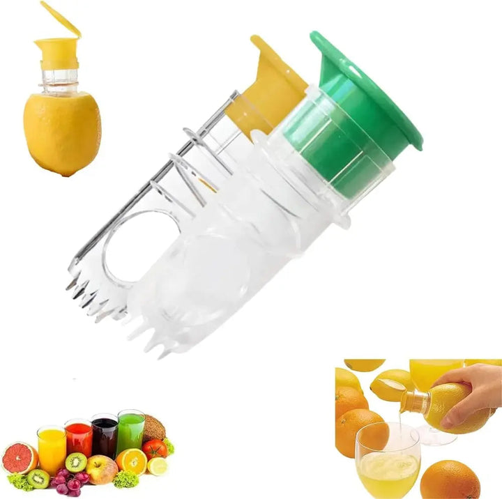 Viskana 2-piece lemon squeezer set with screw attachment – Fresh juice everywhere & anytime!