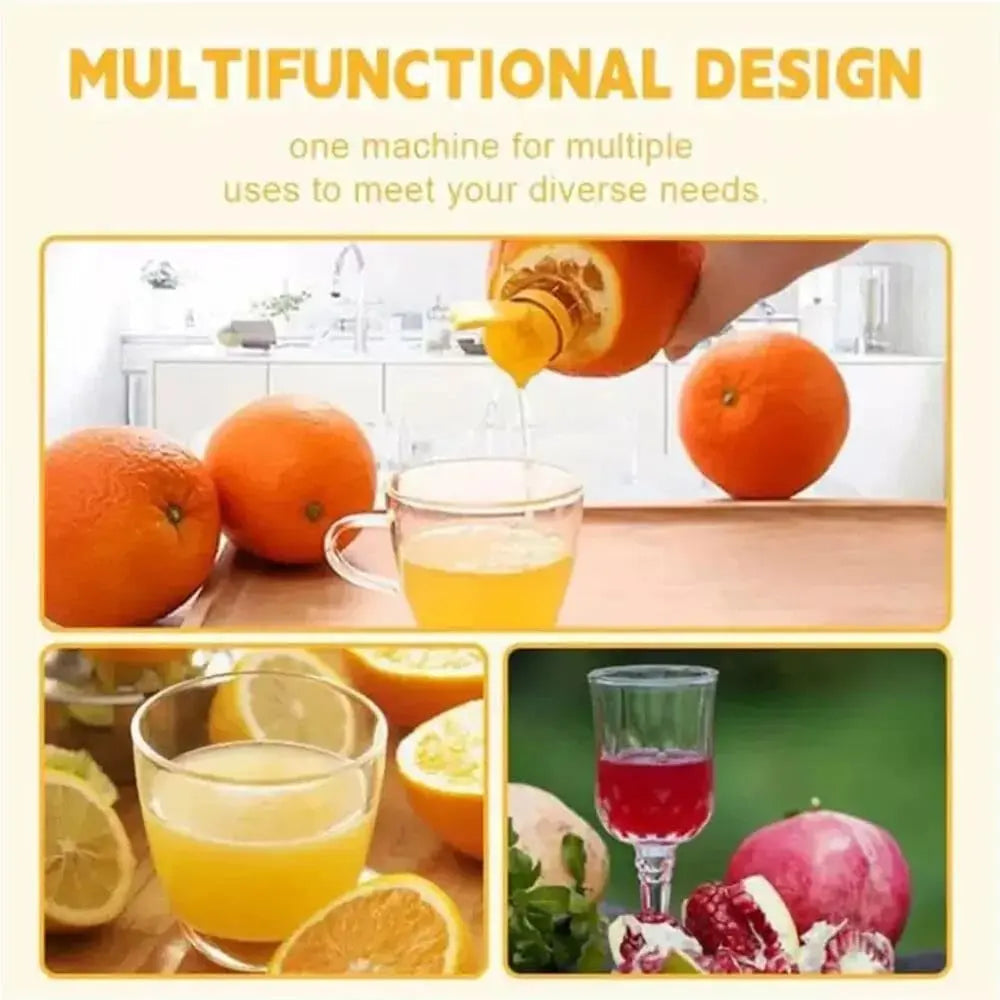 Viskana 2-piece lemon squeezer set with screw attachment – Fresh juice everywhere & anytime!