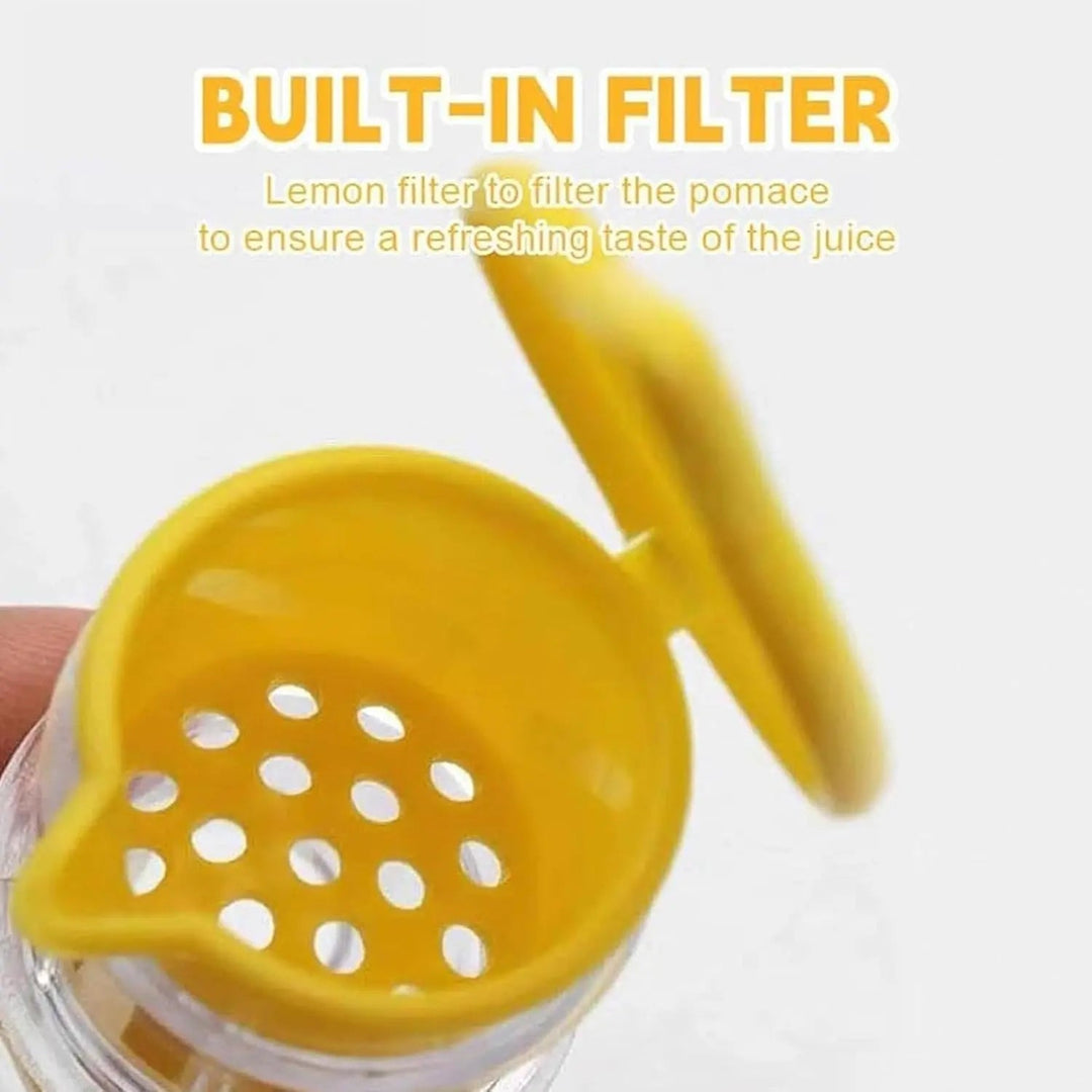 Viskana 2-piece lemon squeezer set with screw attachment – Fresh juice everywhere & anytime!