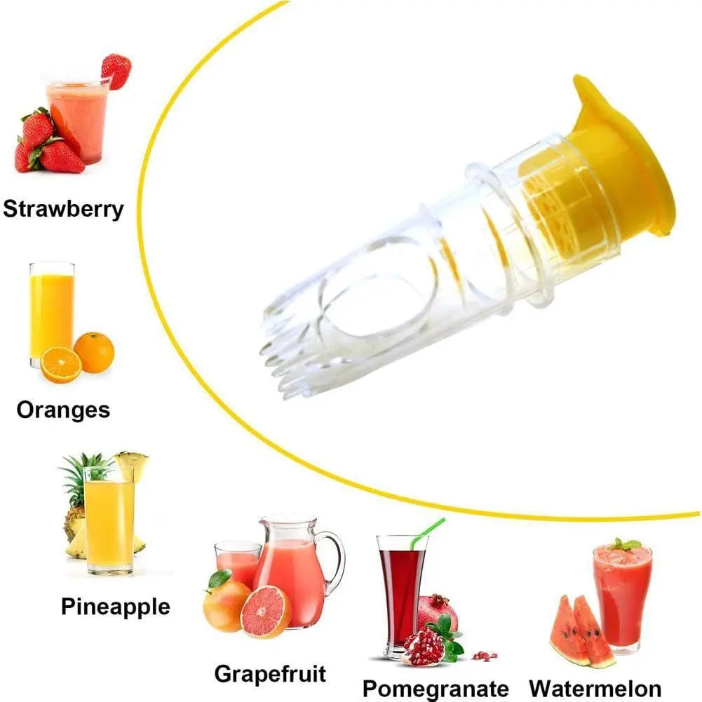 Viskana 2-piece lemon squeezer set with screw attachment – Fresh juice everywhere & anytime!