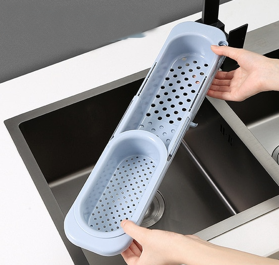 Viskana Kitchen Retractable Sink Rack Organizer