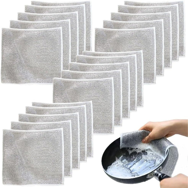 Multi-Purpose Non-scratch Wire Dish Cloth for Wet and Dry Viskana