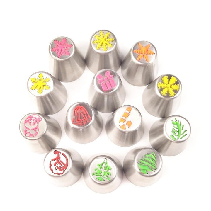 Viskana Christmas Baking Piping Nozzle Set