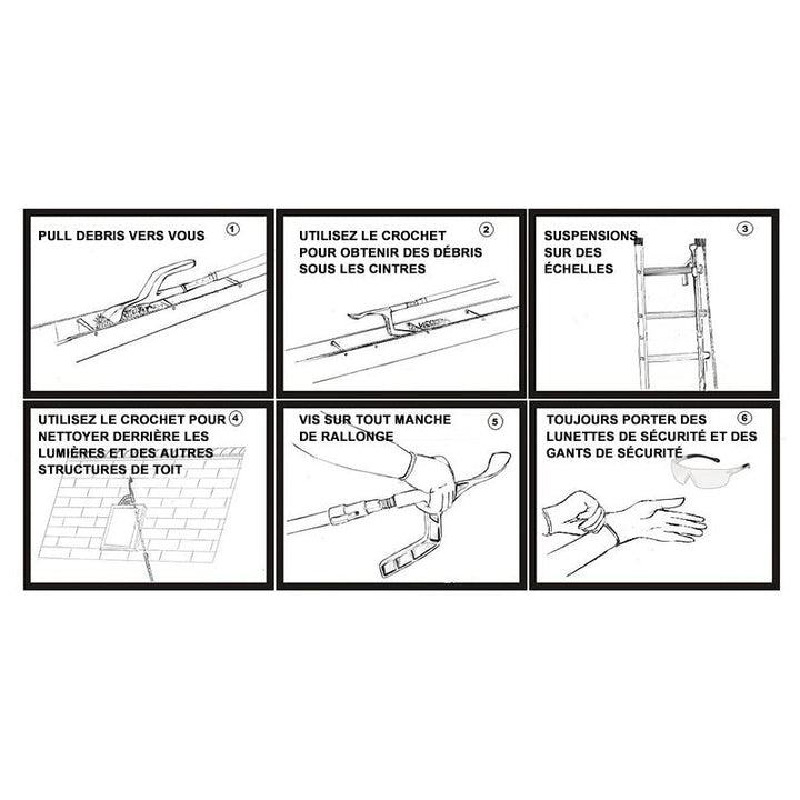 Cleaning tool for the gutter Viskana
