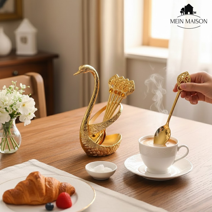 Viskana SwanLuxe – Enhance coffee experiences with stylish swan-shaped spoons