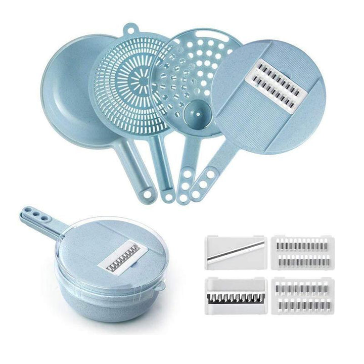 9 Pieces-Multifunctional Vegetable Slicer | Viskana