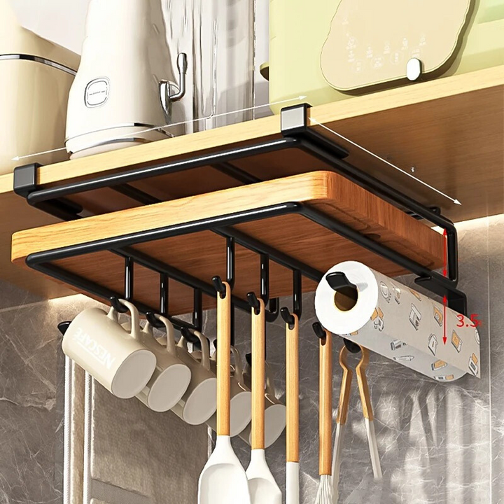 Viskana Stylish Kitchen Hang Organizer - Easy Installation Without Drilling