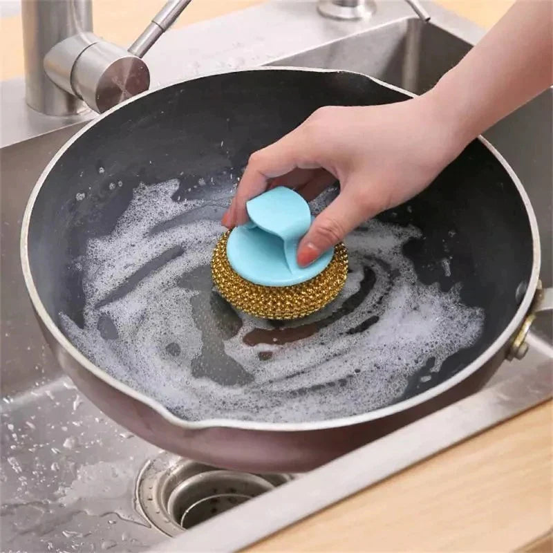 2 pcs Wire Ball Dish Cleaning Brush Viskana