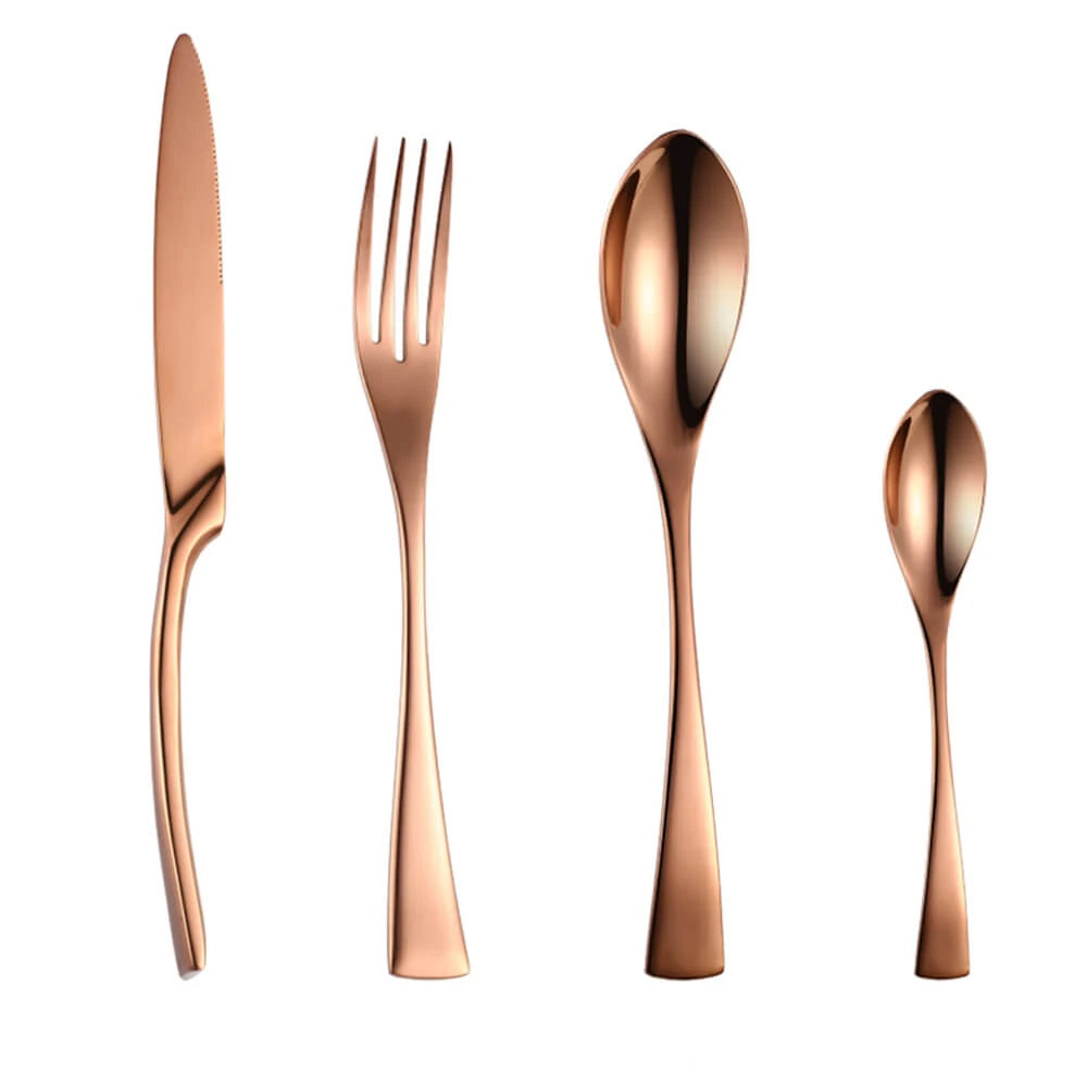 Viskana Classical Black Rose Cutlery Set