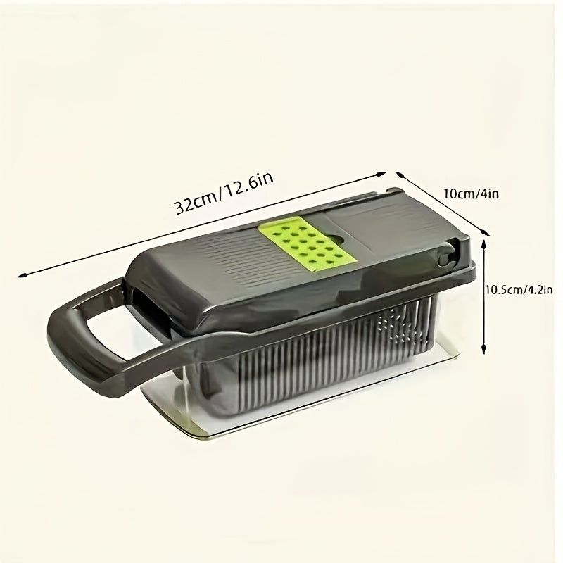 Multifunctional Vegetable Cutter 16-in-1 with Catch Container