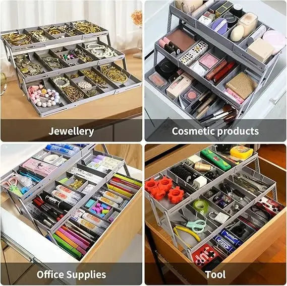 Viskana 3-tier Smart Drawer Organizer – Makes optimal use of storage space