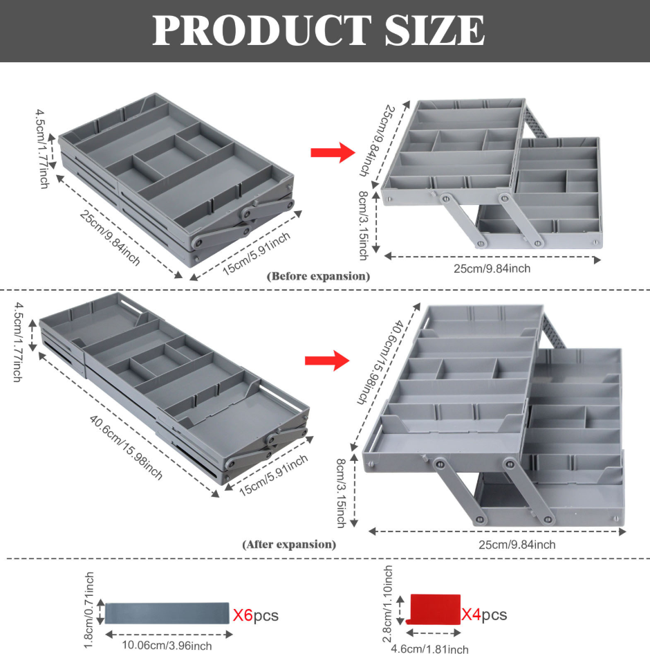 Viskana Expandable Smart Drawer Organizer