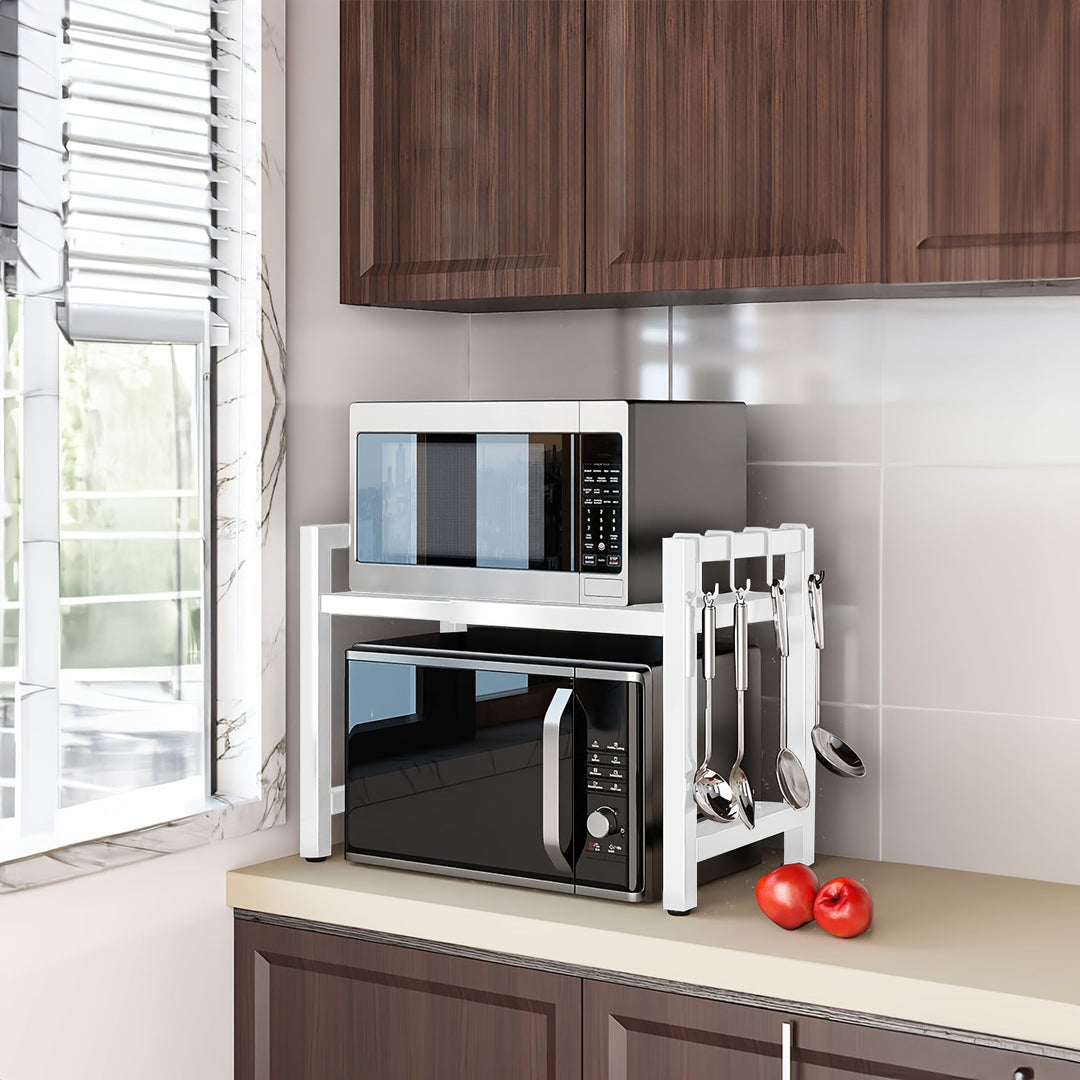 Expandable Microwave Shelf 2 Levels Viskana