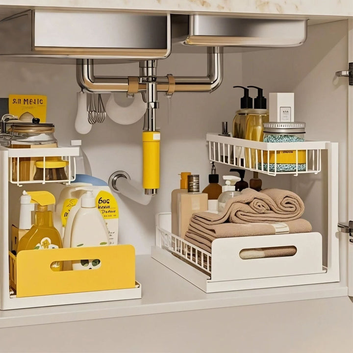 Viskana 丨 Under Sink Kitchen Storage Rack
