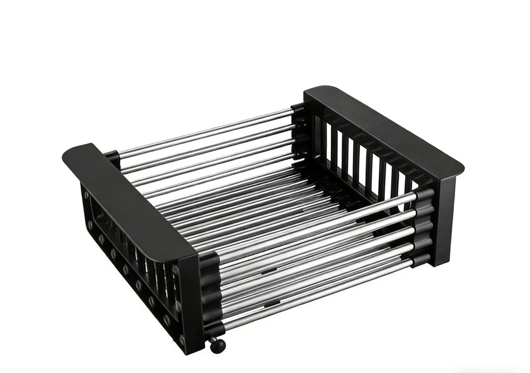 Viskana Retractable Drainage Rack+Wash&Store/Plate Organizer/Adjustable Size
