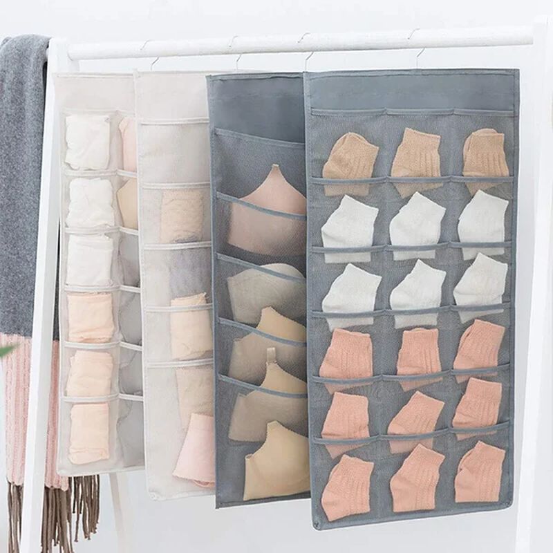 Viskana Dual Sided Wall Shelf Wardrobe Storage Bags