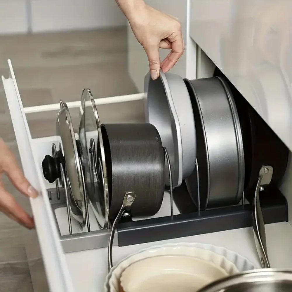 Viskana Expandable Pot and Pans Organizer Rack