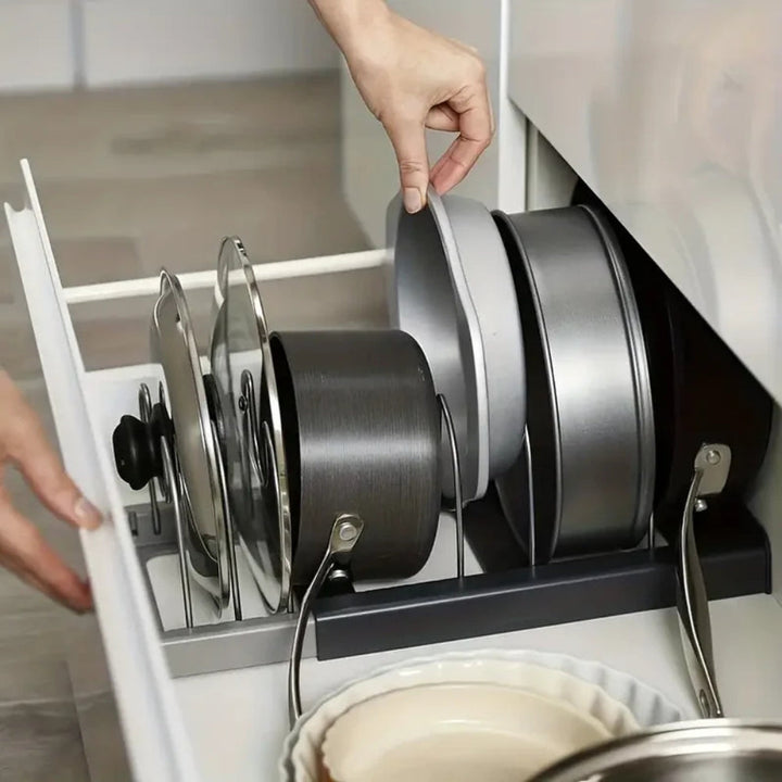 Viskana Expandable Pot and Pans Organizer Rack