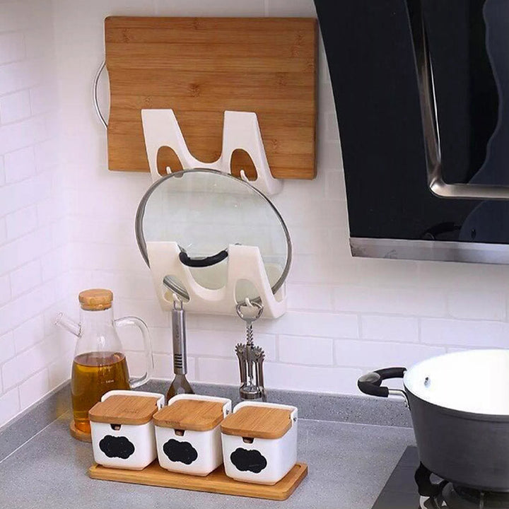 Double Hook Pot Cover Rack Viskana