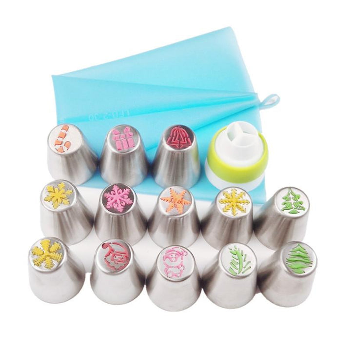 Viskana Christmas Baking Piping Nozzle Set