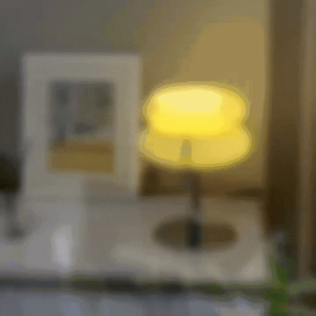 Viskana Elegant Macaron Glass Table Lamp with USB - 3 Light Colors