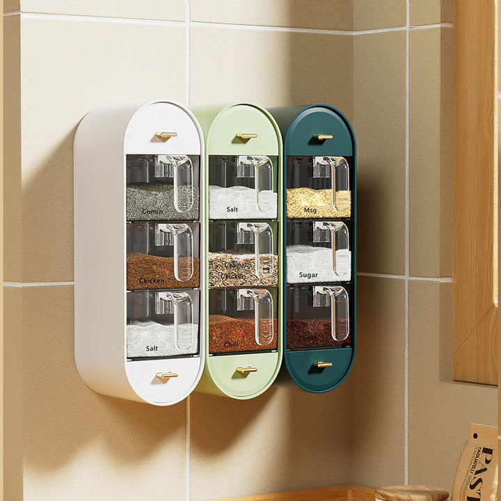 Space-saving spice jar for wall mounting Viskana