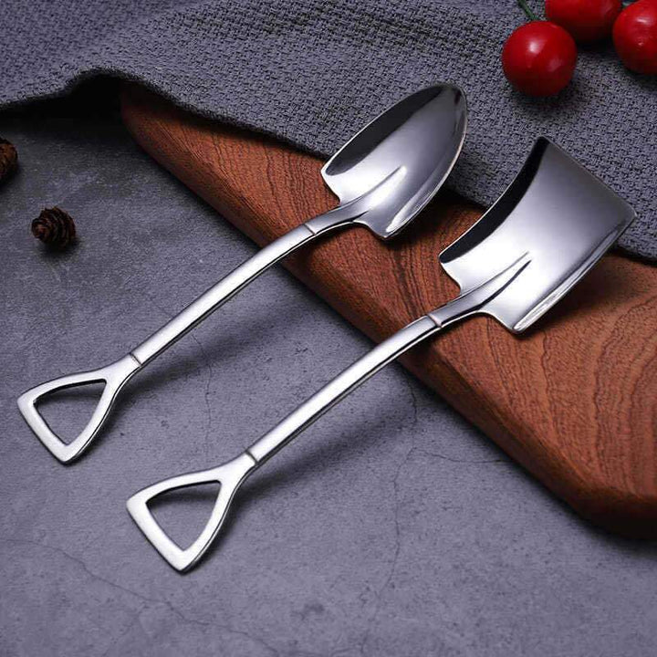 Viskana Creative Dessert Ice Cream 304 Stainless Steel Spade Spoon