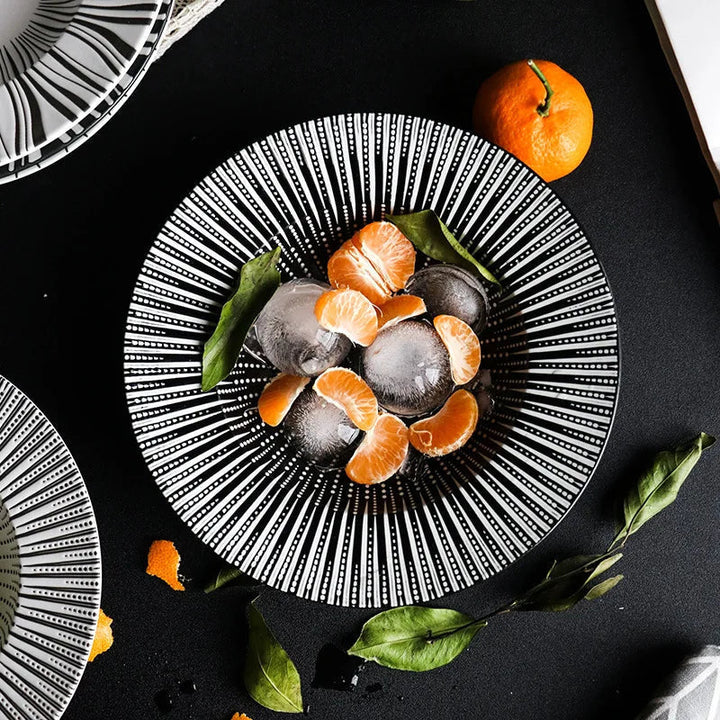 Viskana Elegant Ceramic Deep Plates for Pasta, Soup, and Salads