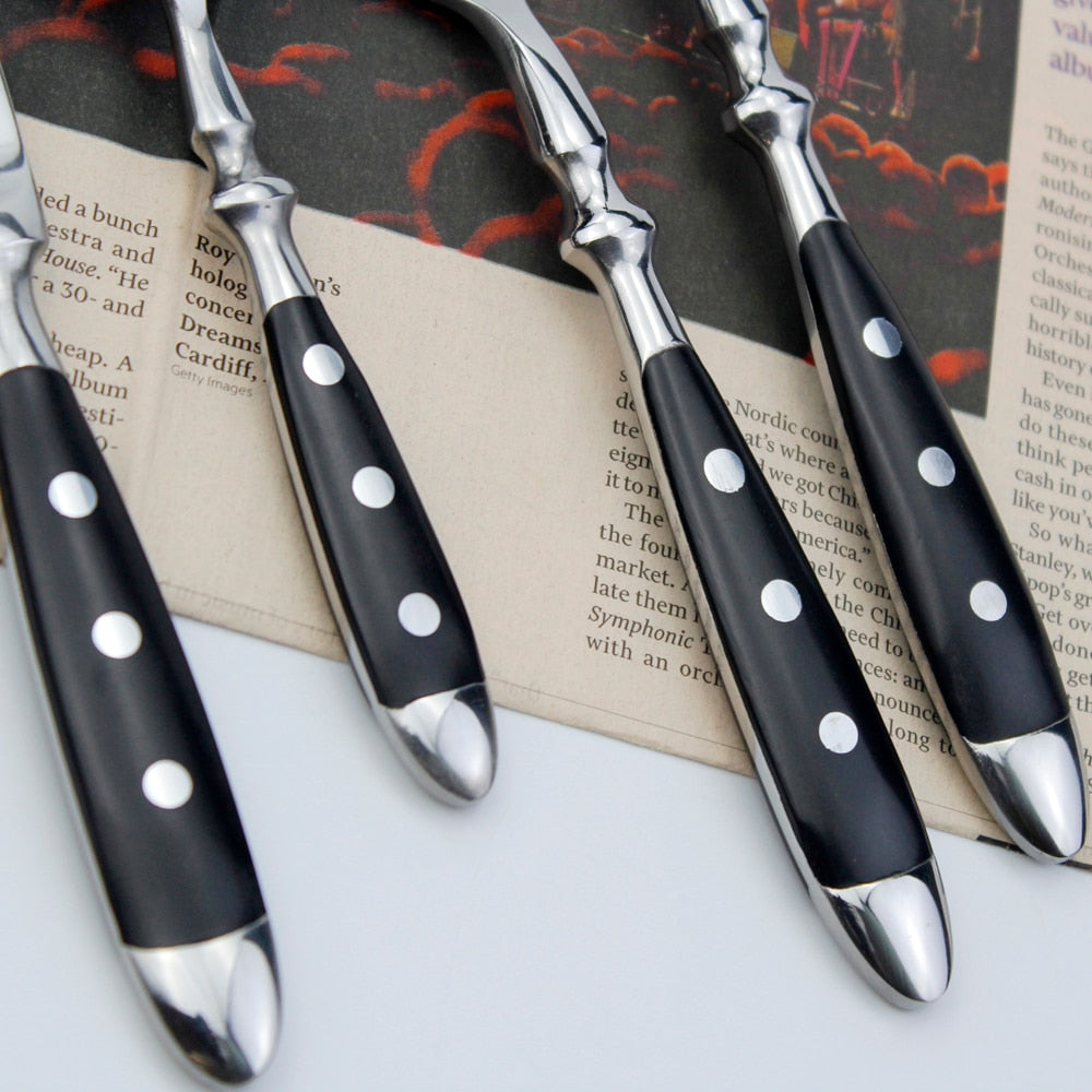 4 in 1 Set Delicate Dinnerware For Home Stainless Steel Cutlery Set Viskana