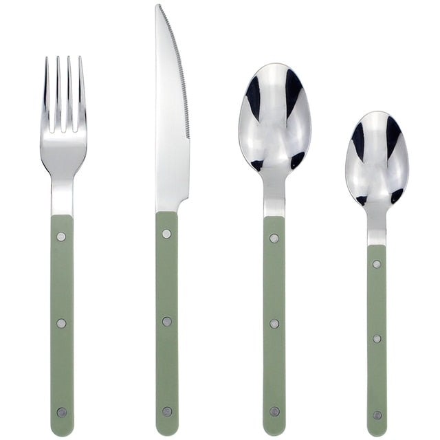 4 in 1 Set Delicate Dinnerware For Home Stainless Steel Cutlery Set Viskana