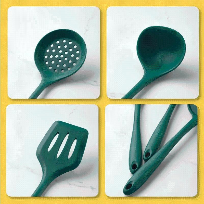 Green Silicone Utensil Set Viskana