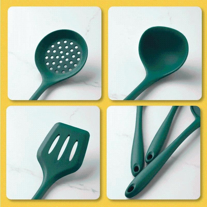 Green Silicone Utensil Set Viskana