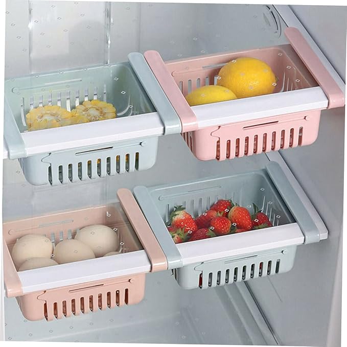 Viskana Multi-Purpose Refrigerator Organizer – Stackable Food Container with Drainage