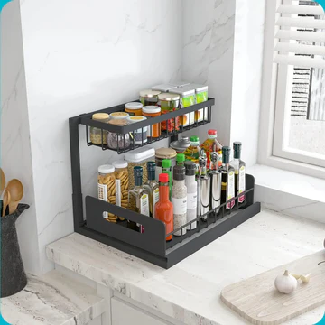 Viskana 2 Tier Slide Out Under Sink Organizer
