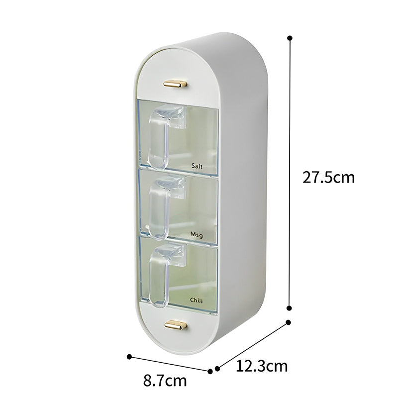 Space-saving spice jar for wall mounting Viskana