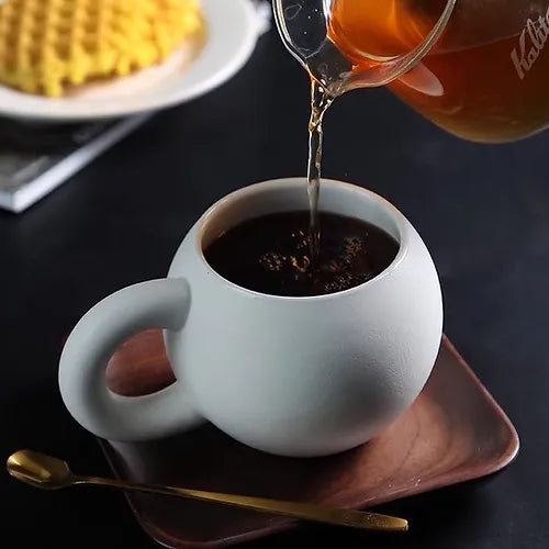 Stella Cup – Luxury Geometric Porcelain Mug Viskana