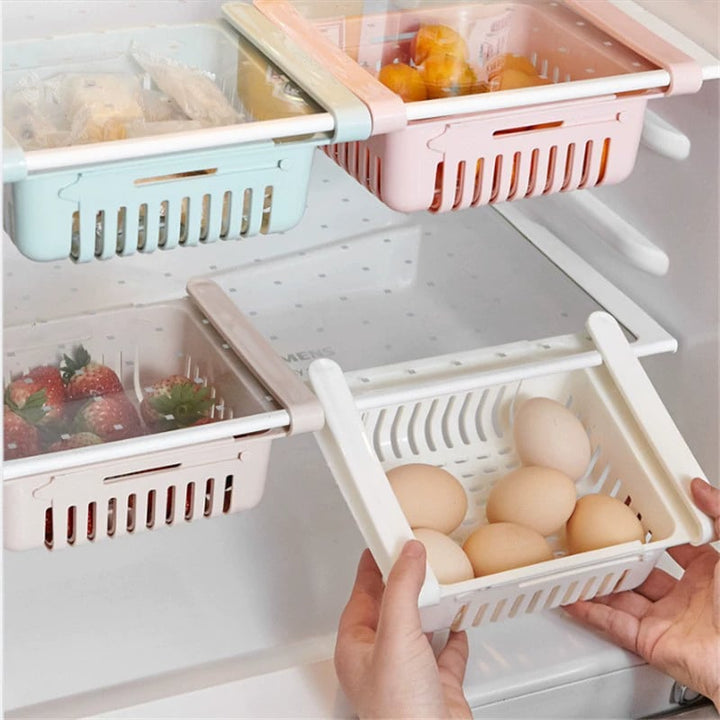 Viskana Multi-Purpose Refrigerator Organizer – Stackable Food Container with Drainage