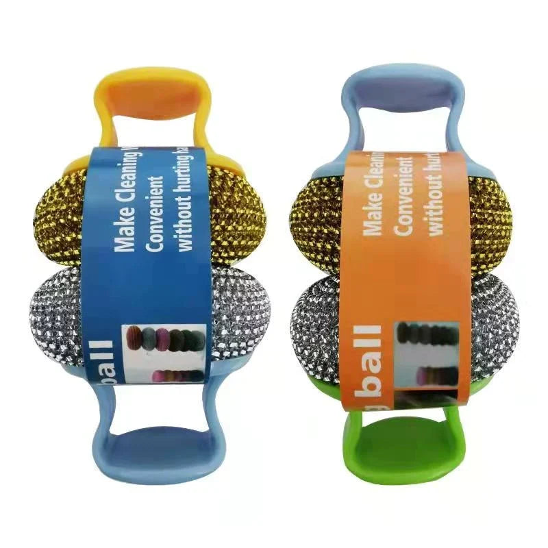 2 pcs Wire Ball Dish Cleaning Brush Viskana