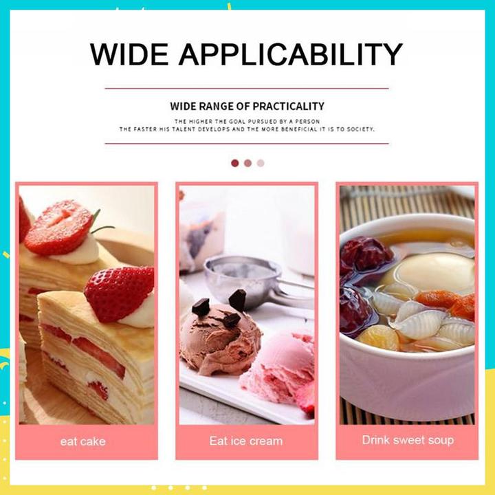 Viskana Creative Dessert Ice Cream 304 Stainless Steel Spade Spoon