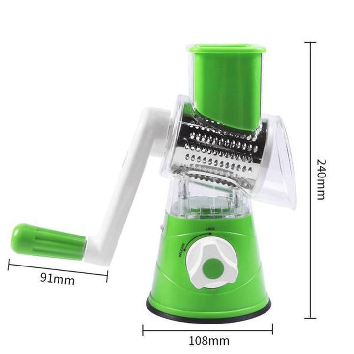 3 in 1 Rotating Cheese Grater Vegetable Cutter