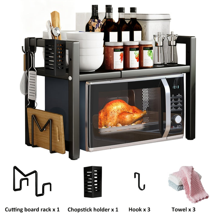 Expandable Microwave Shelf 2 Levels Viskana