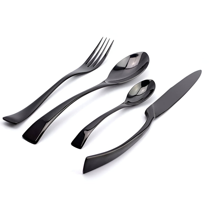 Viskana Classical Black Rose Cutlery Set