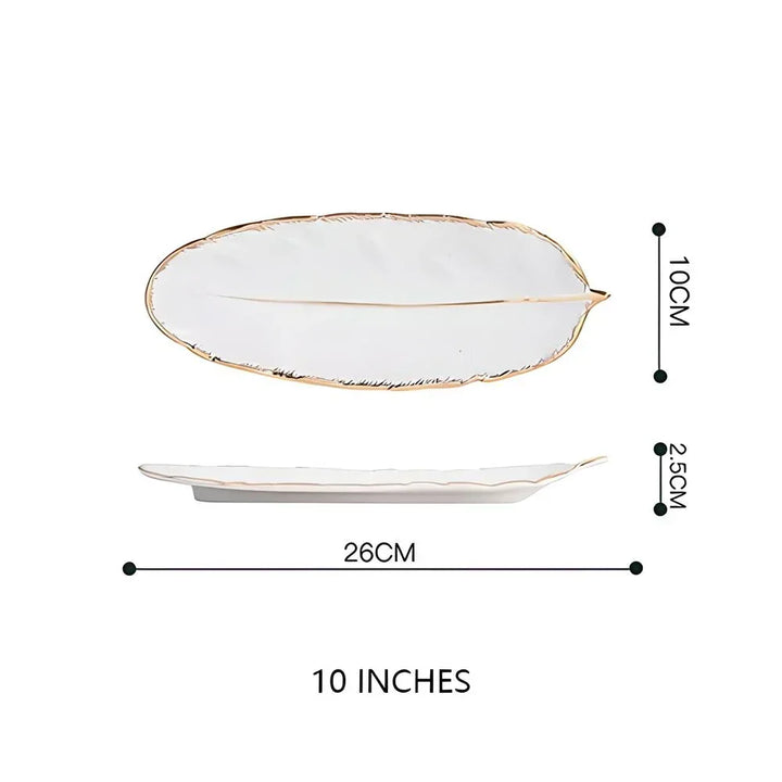 Viskana Luxury Nordic Ceramic Storage Tray for Jewelry and Tableware