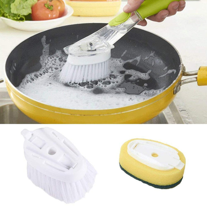 Dish Brush with Detergent Dispenser | Viskana