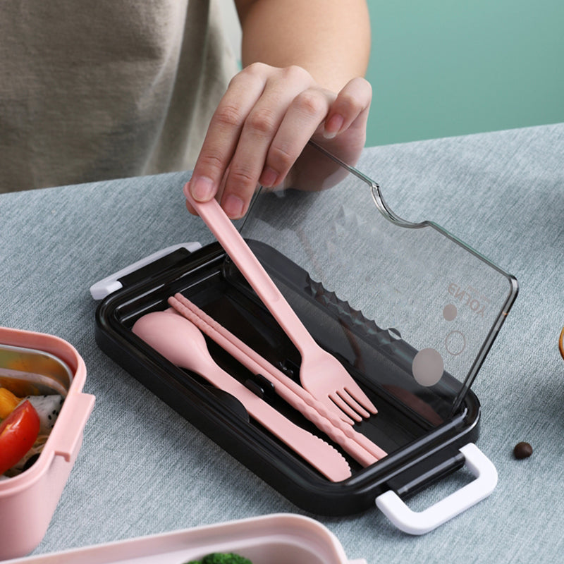 Viskana Portable Three Stackable Lunchbox