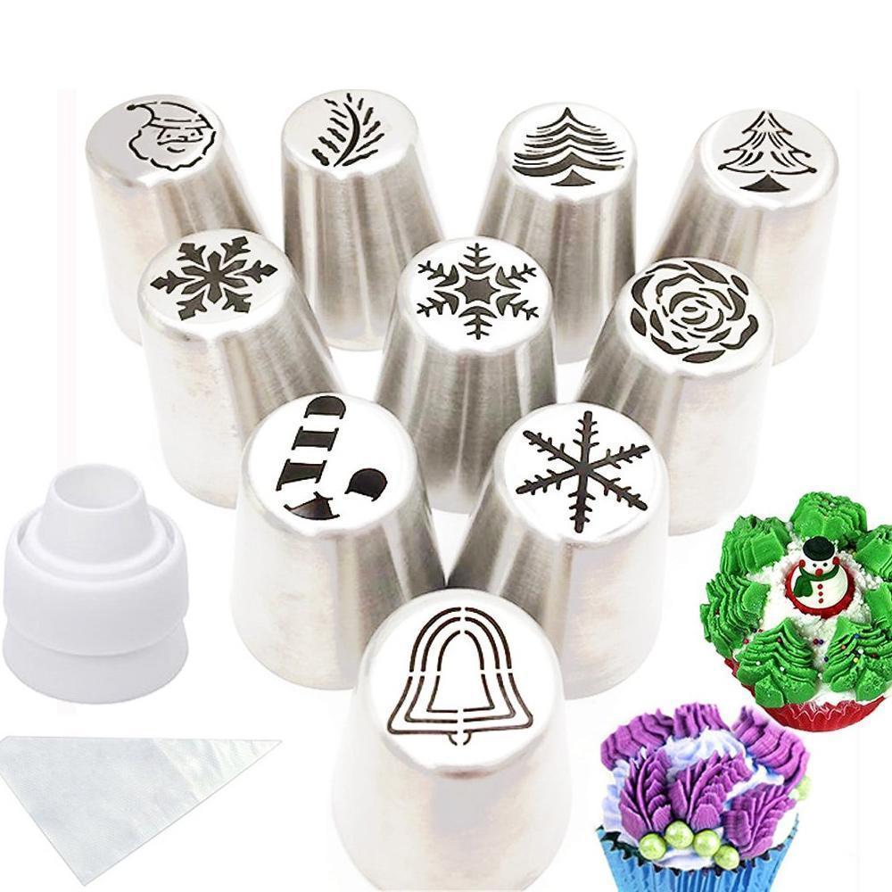 Viskana Christmas Baking Piping Nozzle Set