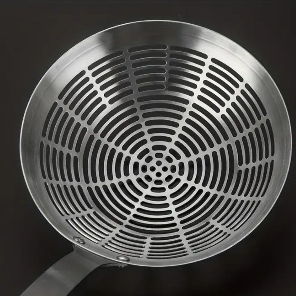 Viskana Stainless Steel Wooden Strainer Ladle