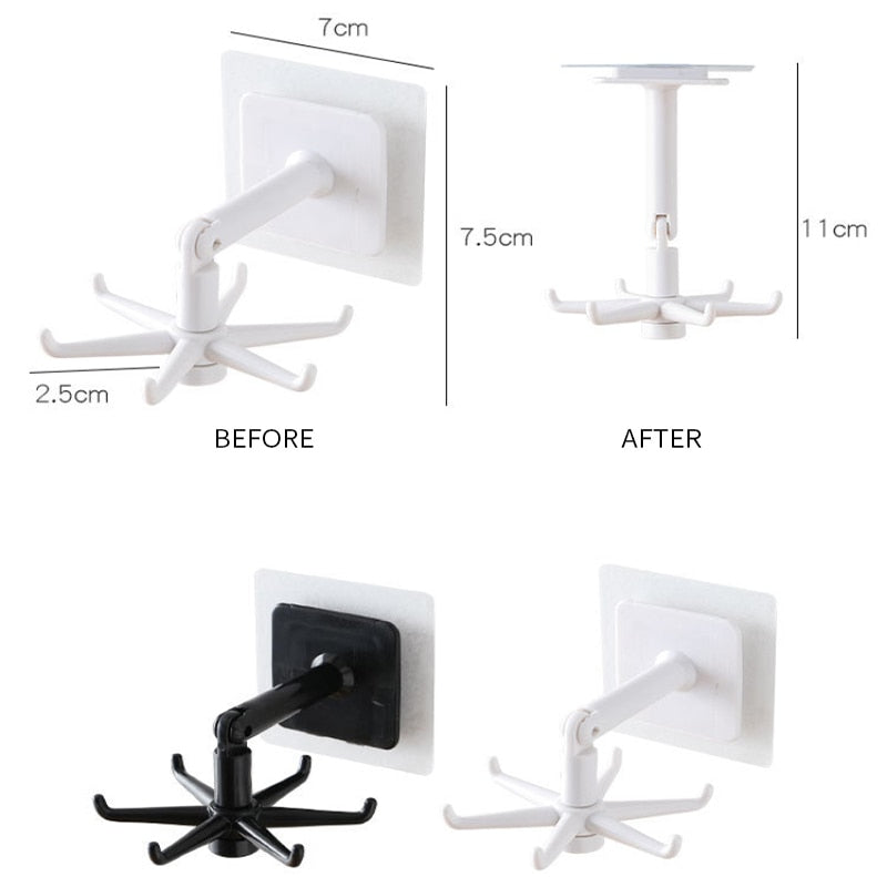 Viskana Punch Free Kitchen Dish Hook Organizer